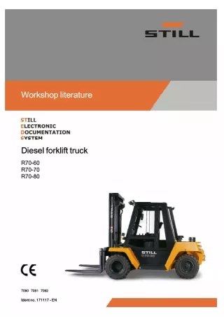 Still Diesel Forklift Truck R70-60 Series Service Repair Manual