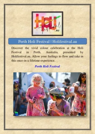 Perth Holi Festival | Holifestival.au