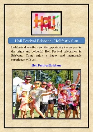 Holi Festival Brisbane | Holifestival.au
