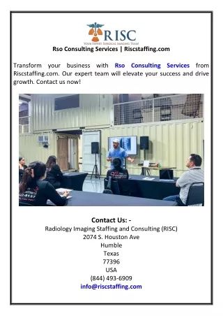 rso consulting services riscstaffing com