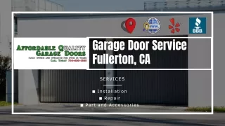 Garage Door Service Fullerton, CA