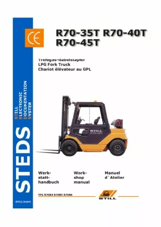 Still R70-40T LPG Fork Truck Service Repair Manual