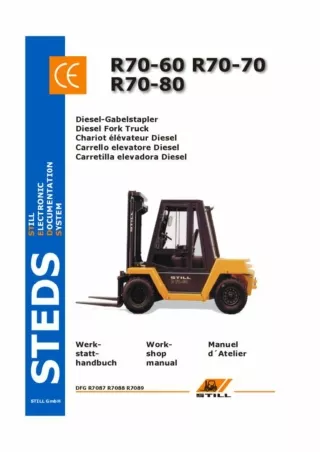 Still R70-60 Diesel Fork Truck Service Repair Manual