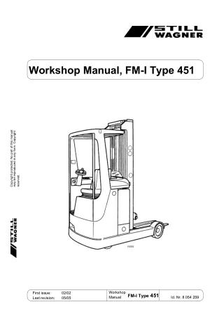 Still Wagner FM-I Type 451 Forklift Service Repair Manual