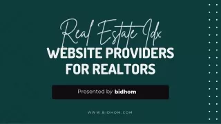 Real Estate Idx Website Providers For Realtors