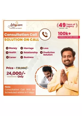 Book Consultation Call From The Best Astrologer In India!