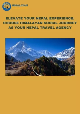 Nepal Travel Agency Discover The Enchanting Beauty Of Nepal