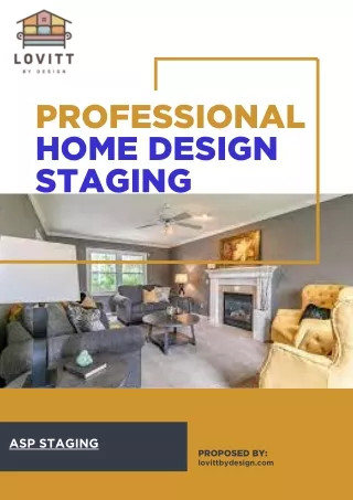 Professional Home Design Staging