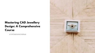 Cad Jewellery Design Course Fees