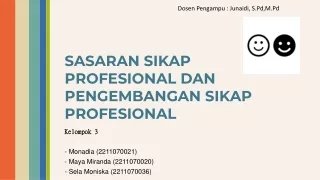 Sasaran Sikap Profesional dan Pengembangan Sikap Profesional K3