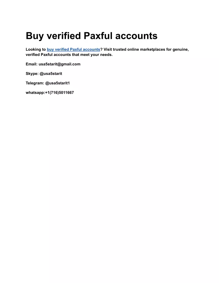 buy verified paxful accounts