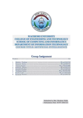 AI assignment group 1