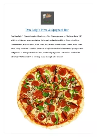 Extra $7 off- Don Luigi's Pizza & Spaghetti Bar- Order now!!