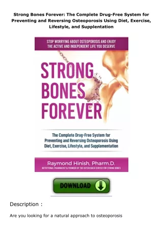 Strong-Bones-Forever-The-Complete-DrugFree-System-for-Preventing-and-Reversing-Osteoporosis-Using-Diet-Exercise-Lifestyl