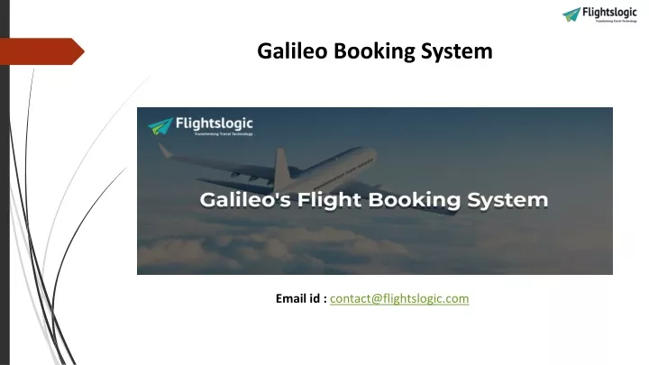 galileo booking system