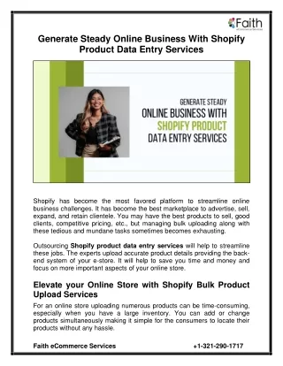 generate steady online business with shopify