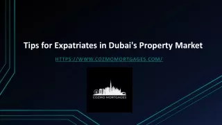 Tips for Expatriates in Dubai's Property Market​