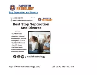stop separation and divorce
