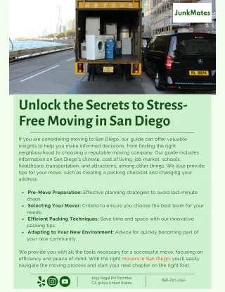 Unlock the Secrets to Stress-Free Moving in San Diego