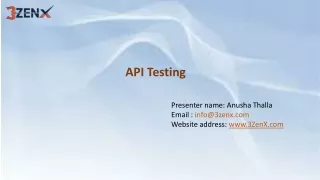 API Testing.3zen