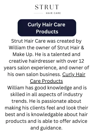 Curly Hair Care Products