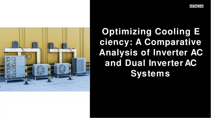 optimizing cooling e ciency a comparative