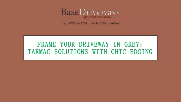 frame your driveway in grey tarmac solutions with chic edging