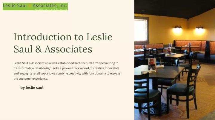 introduction to leslie saul associates