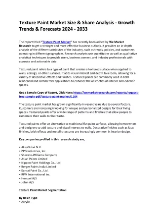 texture paint market size share analysis growth