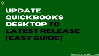How to update your QuickBooks Desktop Software?