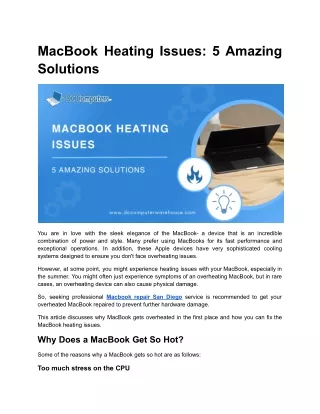 MacBook Heating Issues_ 5 Amazing Solutions