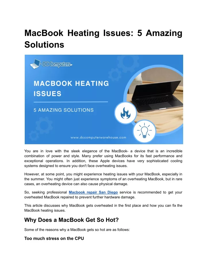 macbook heating issues 5 amazing solutions
