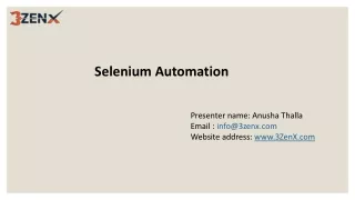 selenium automation