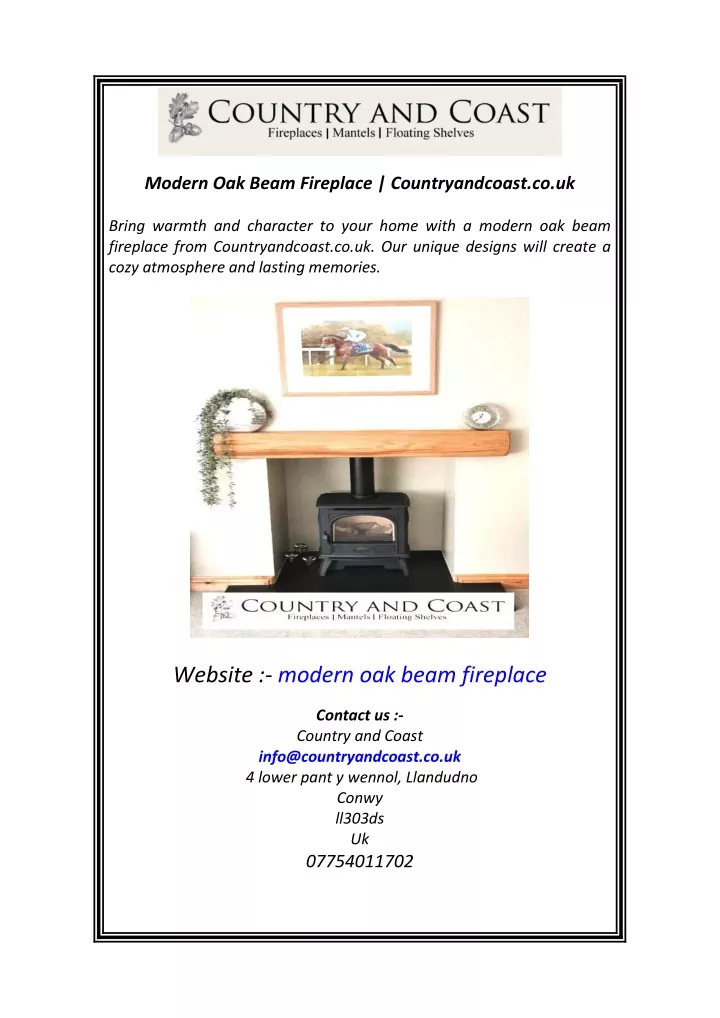 modern oak beam fireplace countryandcoast co uk