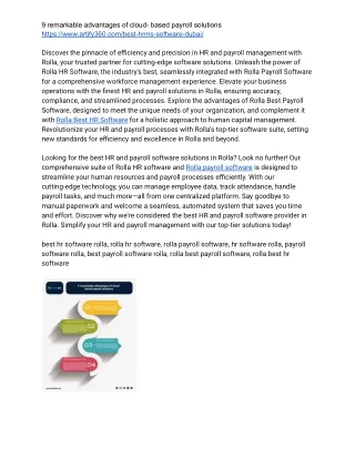 9 remarkable advantages of cloud based payroll