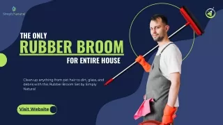 Rubber broom