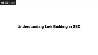 Understanding Link Building in SEO