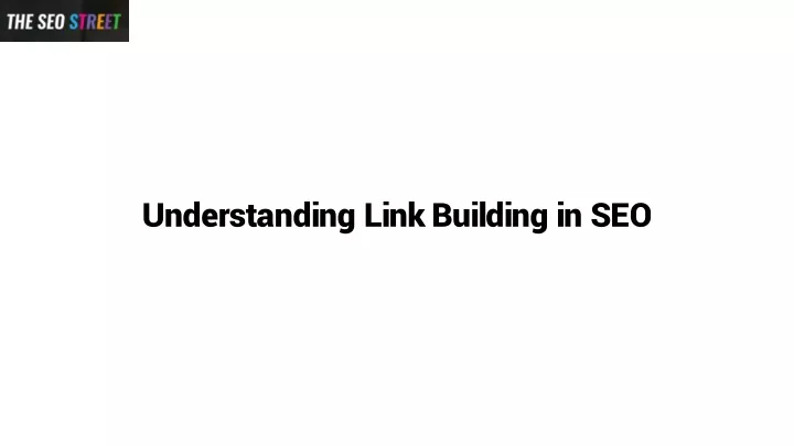understanding link building in seo