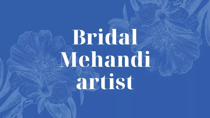 bridal mehandi artist