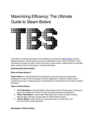 maximizing efficiency the ultimate guide to steam