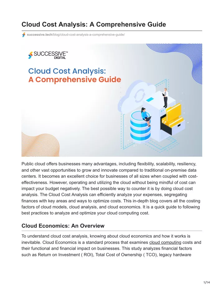 cloud cost analysis a comprehensive guide