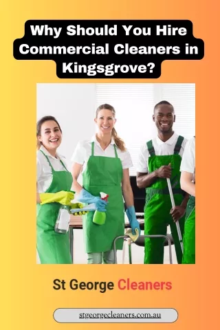 Why Should You Hire Commercial Cleaners in Kingsgrove