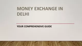 Money Exchange in Delhi
