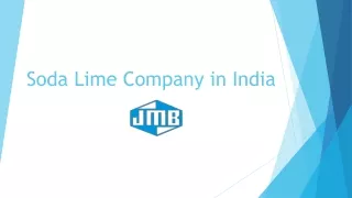Soda Lime Company in India - JMB