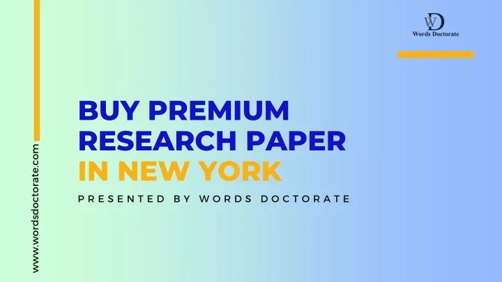 buy premium research paper in new york
