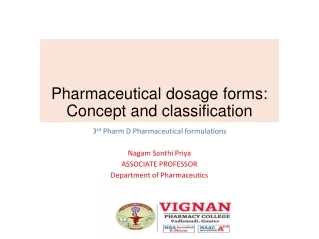 unit1 3rd pharm D Pharmaceutical formulations
