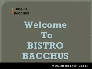 Restaurants Dubrovnik- BISTRO BACCHUS