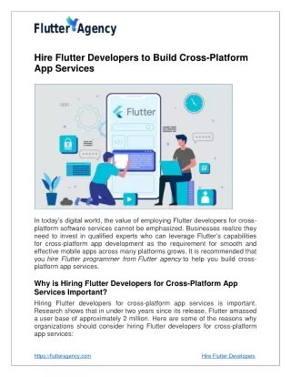 hire flutter developers to build cross platform