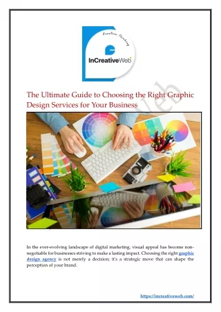 The Ultimate Guide to Choosing the Right Graphic Design Services for Your Business
