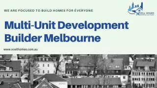 Multi Unit Development Builders Melbourne